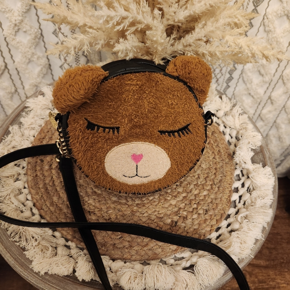 Betsey Johnson Brown Bear CrossbodyBag/Pouch